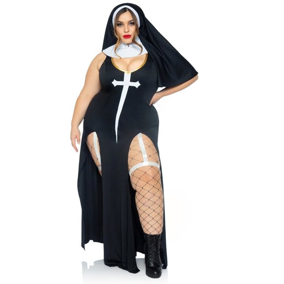 Plus Size Three-Piece Sultry Sinner Costume - Picture 1 of 2